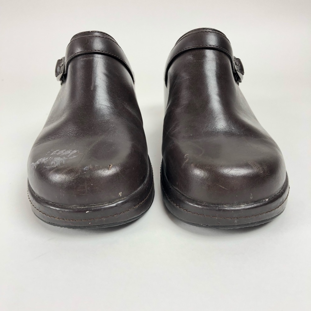 Tommy Hilfiger Womens Leather Backless Clog Shoes - Picture 3 of 8